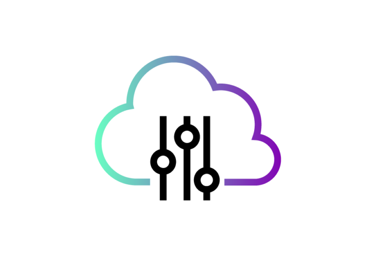 A cloud with lines and dots on it, an icon for Kramer Control